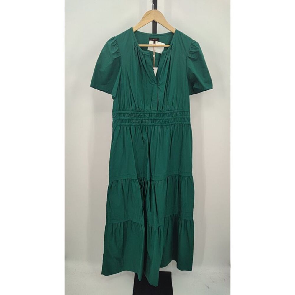 Quince Green Midi Dress